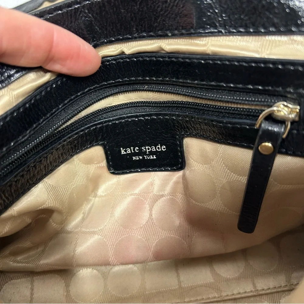 Kate Spade | Vintage Roland Park Kirk Crossbody Black Leather Purse Bag